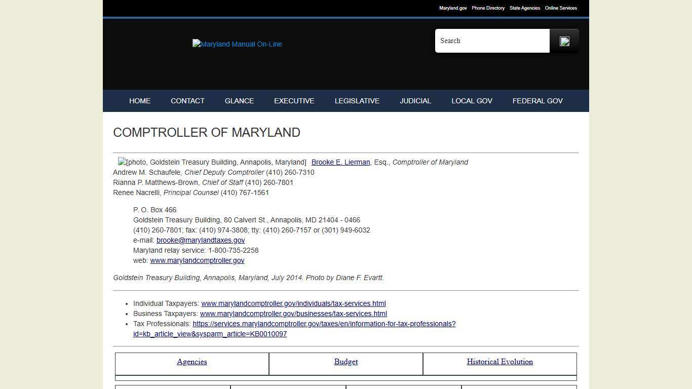 Comptroller of Maryland